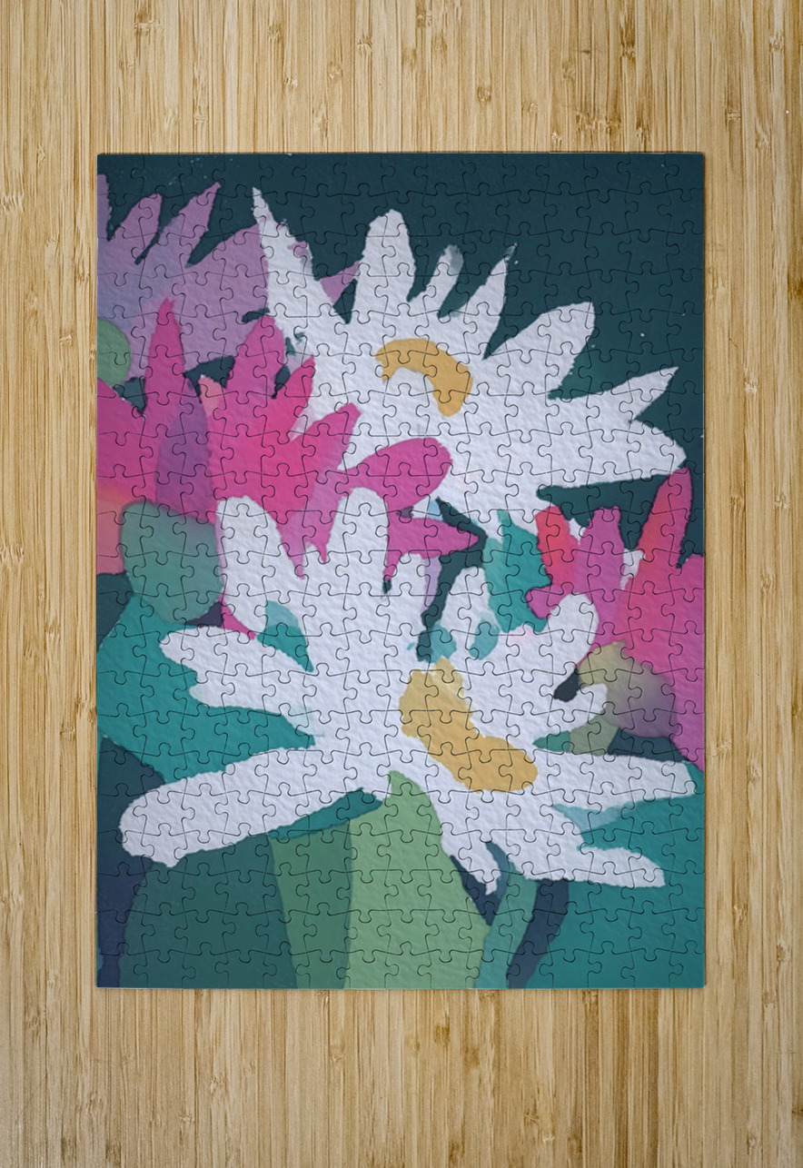 Pastel Petal Whispers - Pastel Floral Art Prints Savage Art Prints Puzzle printing