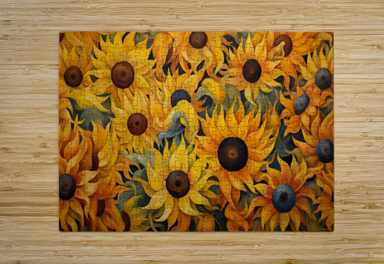 Helios - Sunflower Field Art Prints Savage Art Prints Puzzle printing