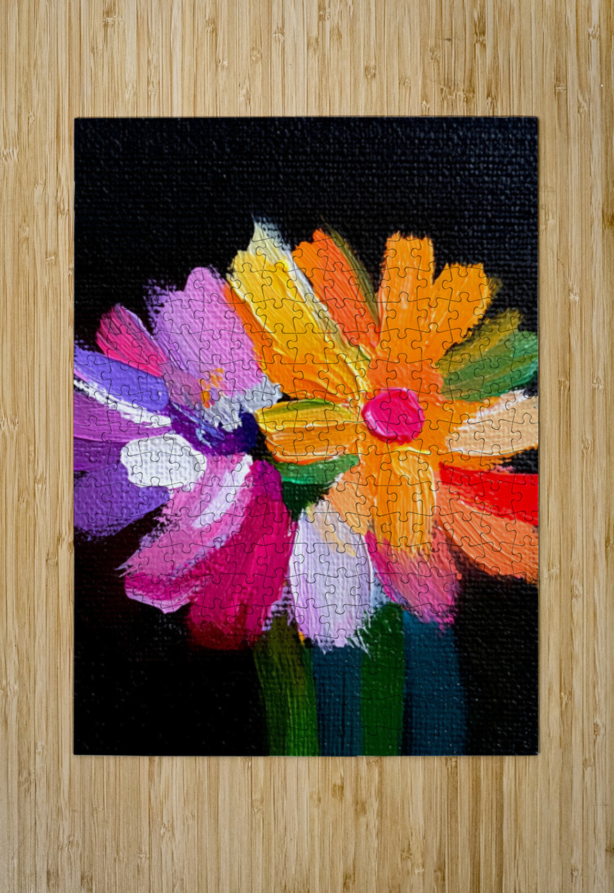 Eclat De Couleurs - Color Shout - Bold Floral Art Prints Savage Art Prints Puzzle printing