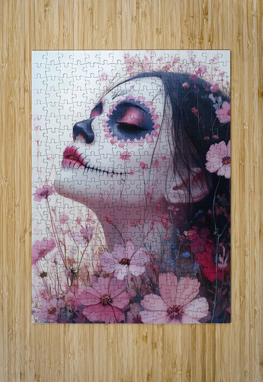 El Silencio De Los Muertos Bellos - The Silence Of The Beautiful Dead - Dia De Los Muertos Art Prints Savage Art Prints Puzzle printing
