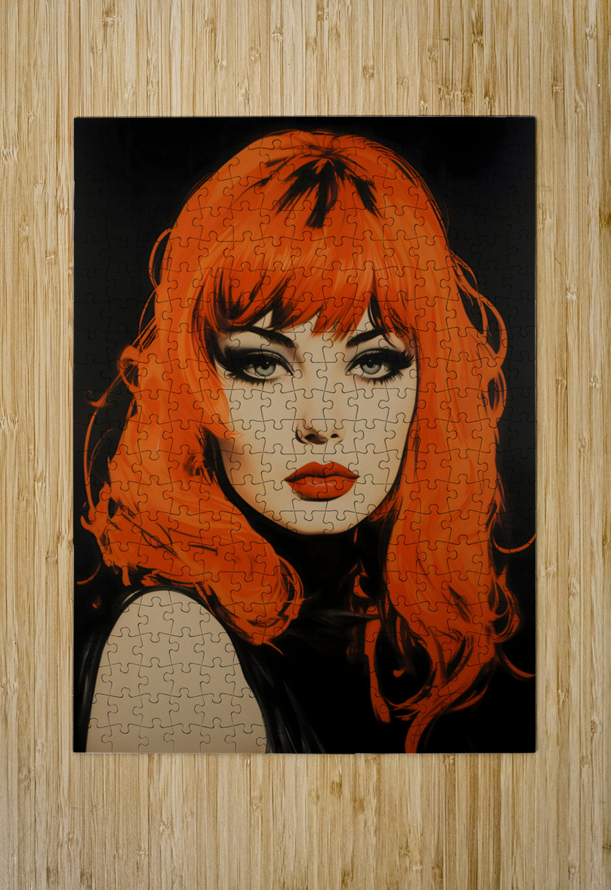 Fatal Flame – Vintage Fashion Art Print Savage Art Prints Puzzle printing