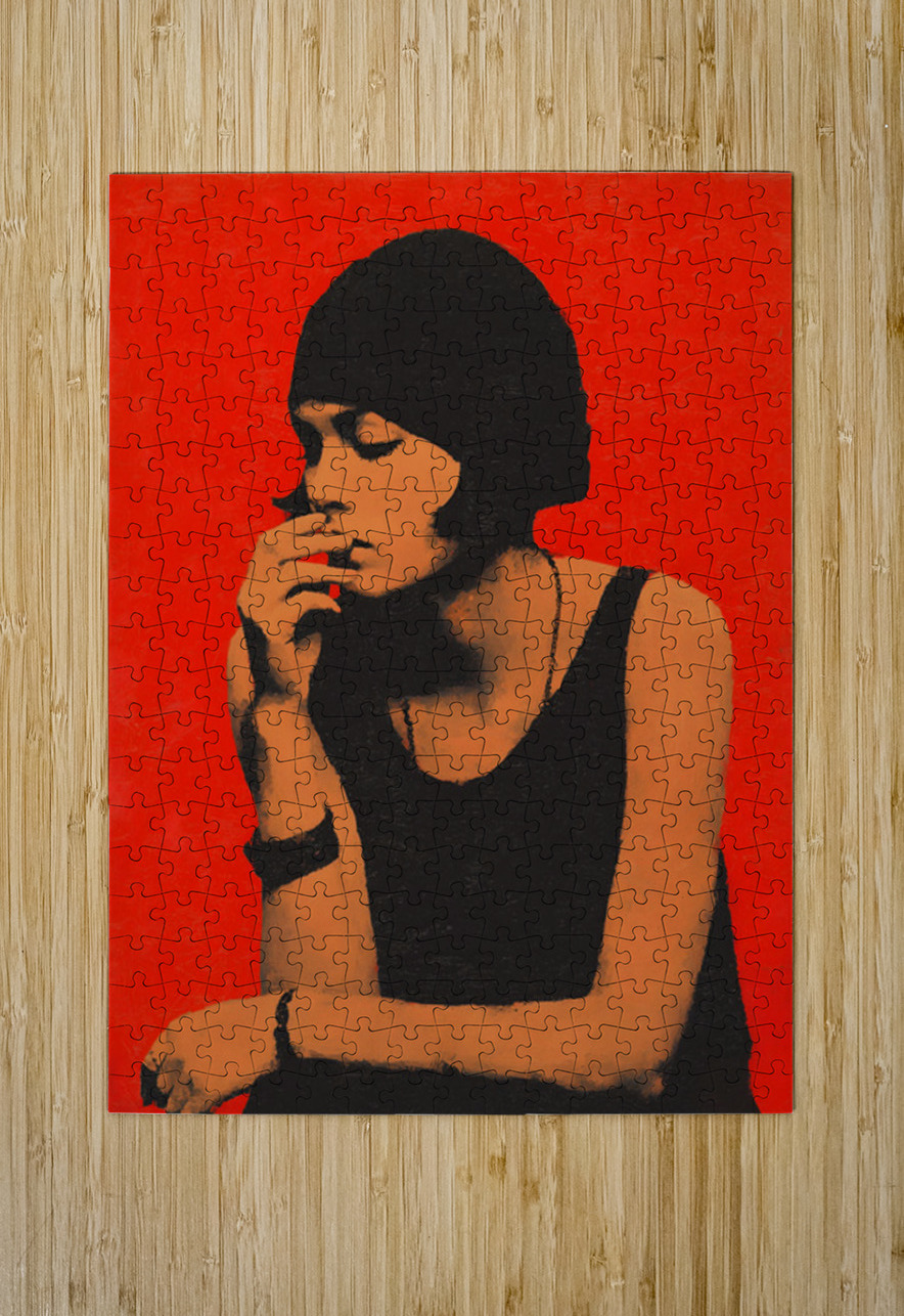 In Silence – Vintage Editorial Portrait Art Print Savage Art Prints Puzzle printing