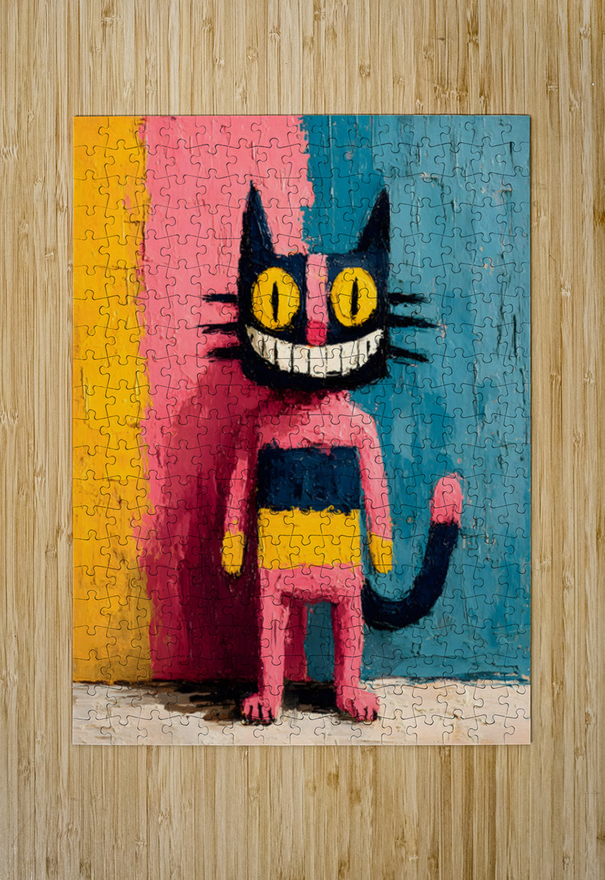 The Laughing Cat – Contemporary Pop Art Print Savage Art Prints Puzzle printing