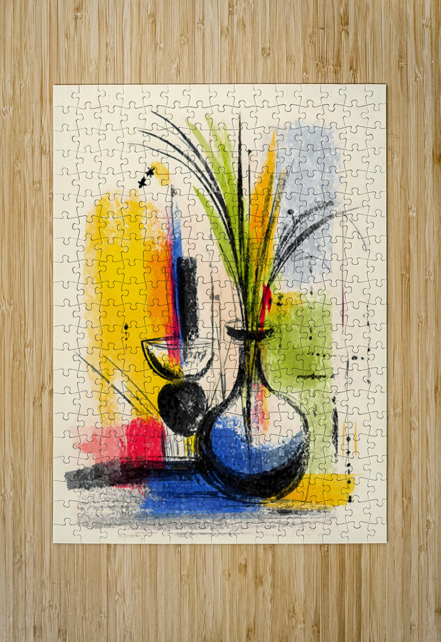Studio Still – Abstract Vase Composition Print Savage Art Prints Puzzle printing