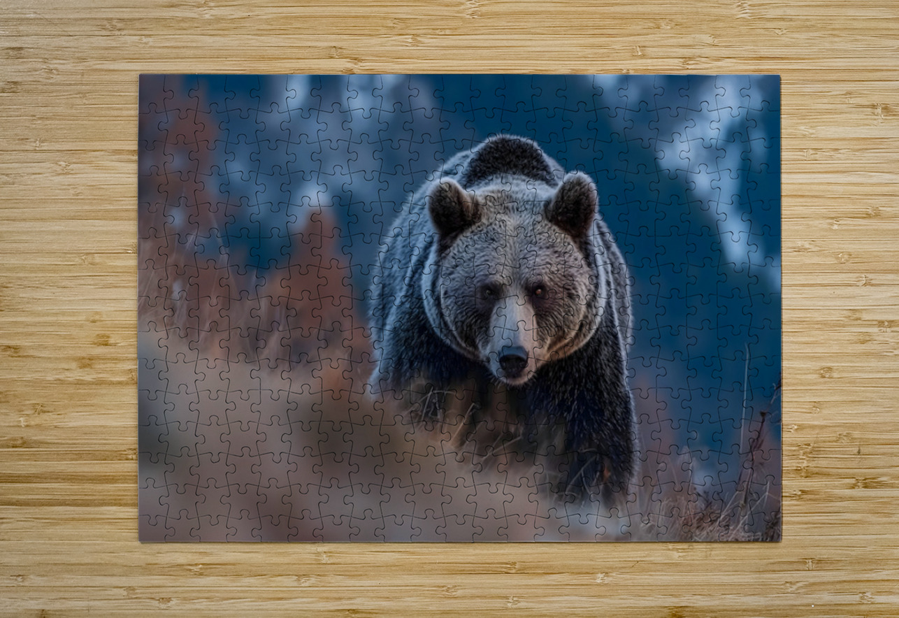 Alpine Titan – Grizzly Bear Print Savage Art Prints Puzzle printing