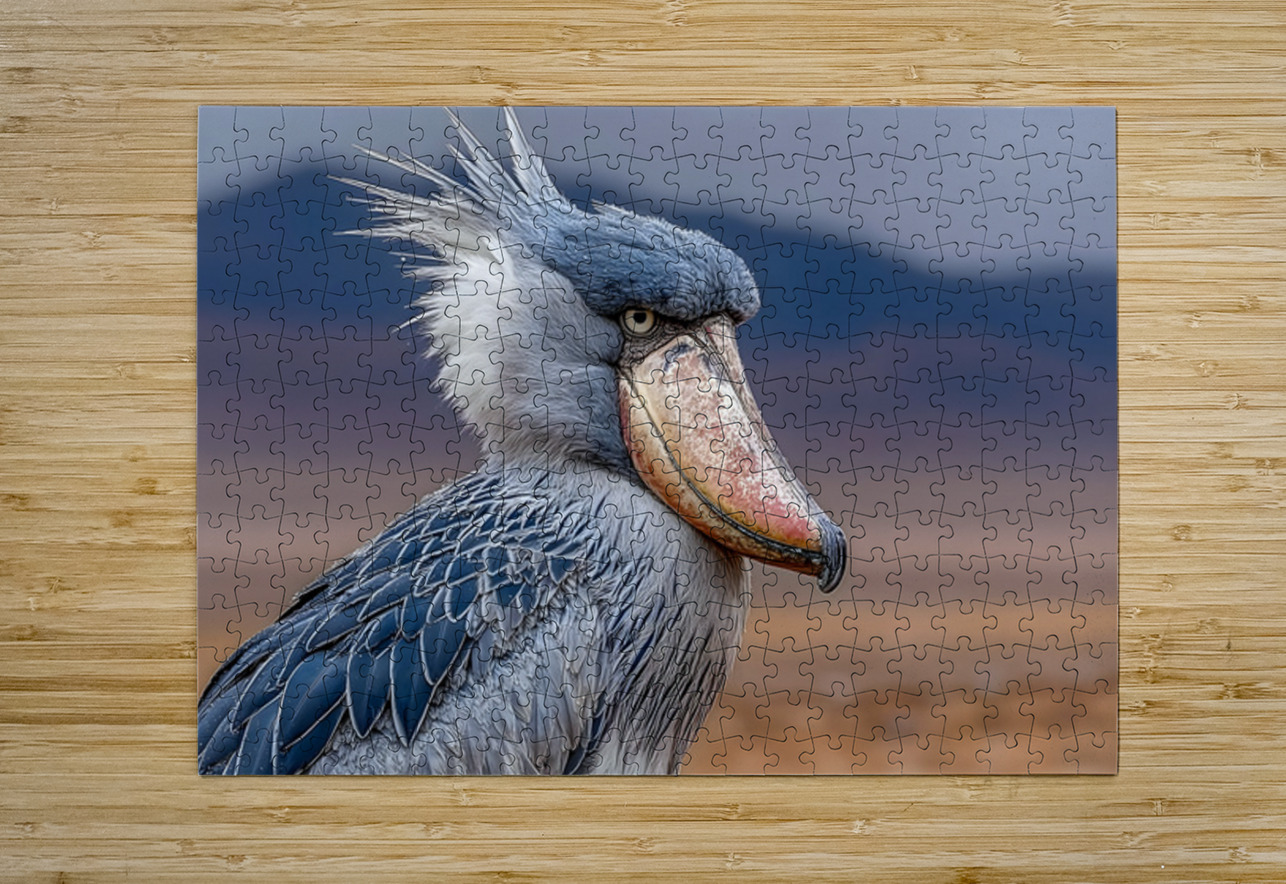 Iron Beak – Shoebill Stork Print Savage Art Prints Puzzle printing