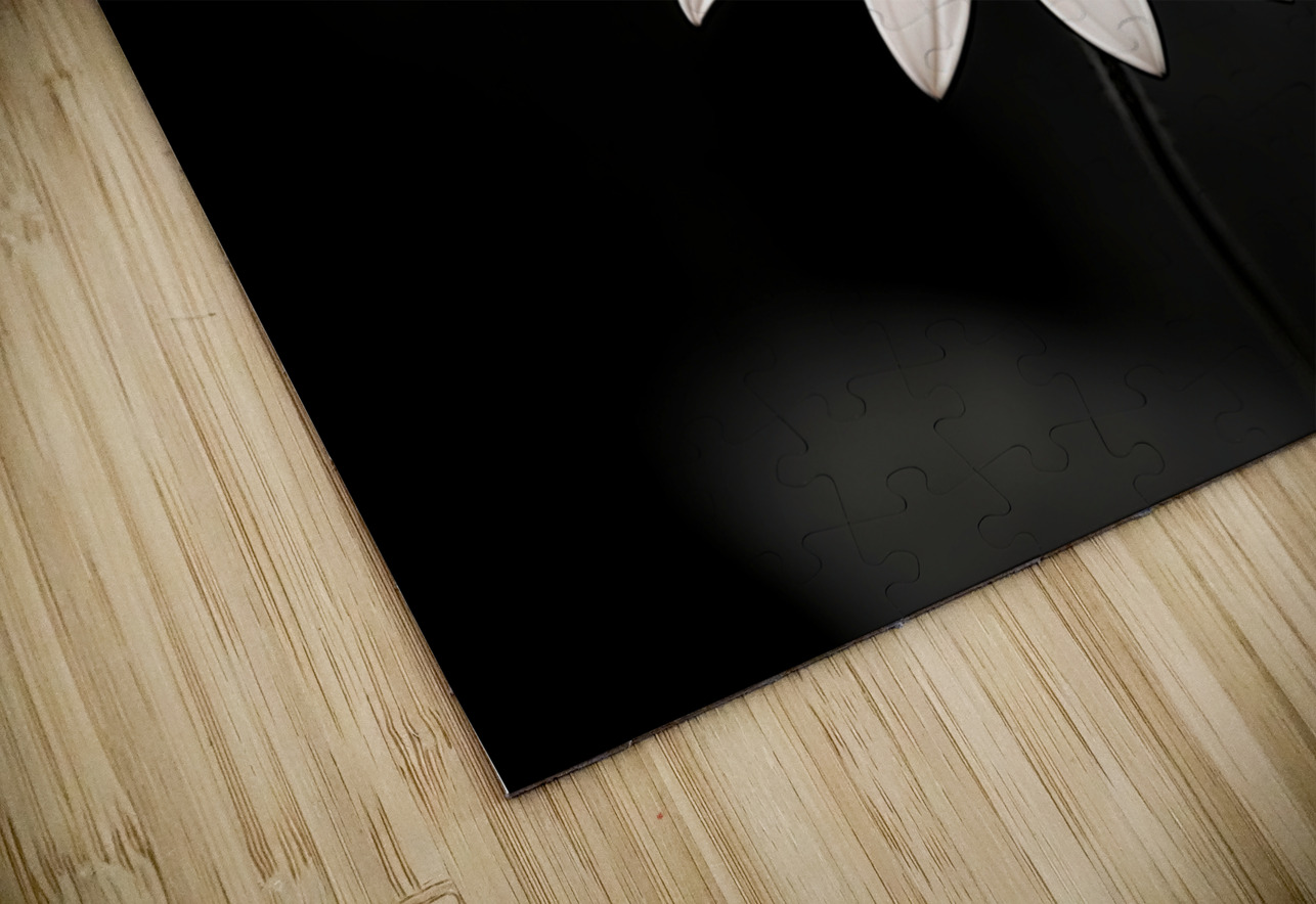 Whispers Of The Wild Daisy - Monochrome Floral Art Prints Savage Art Prints Puzzle