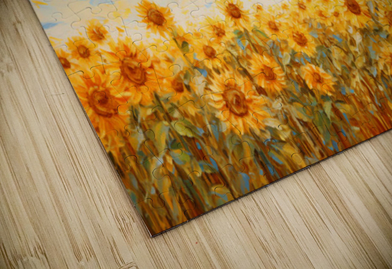Symphony Of Sunlight - Sunflower Field Art Prints Savage Art Prints Puzzle