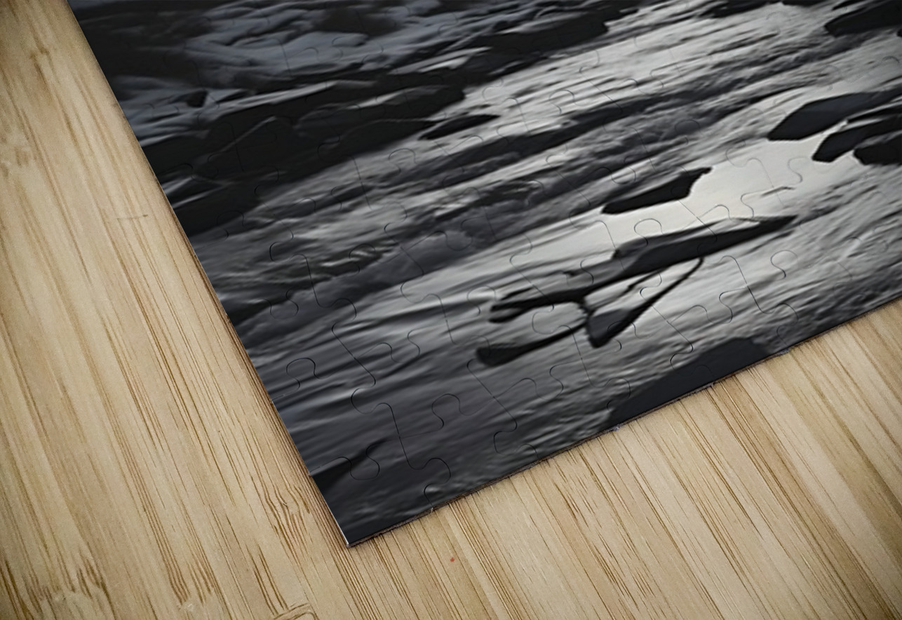 Where Silence Flows - Monochrome Landscape Art Prints Savage Art Prints Puzzle