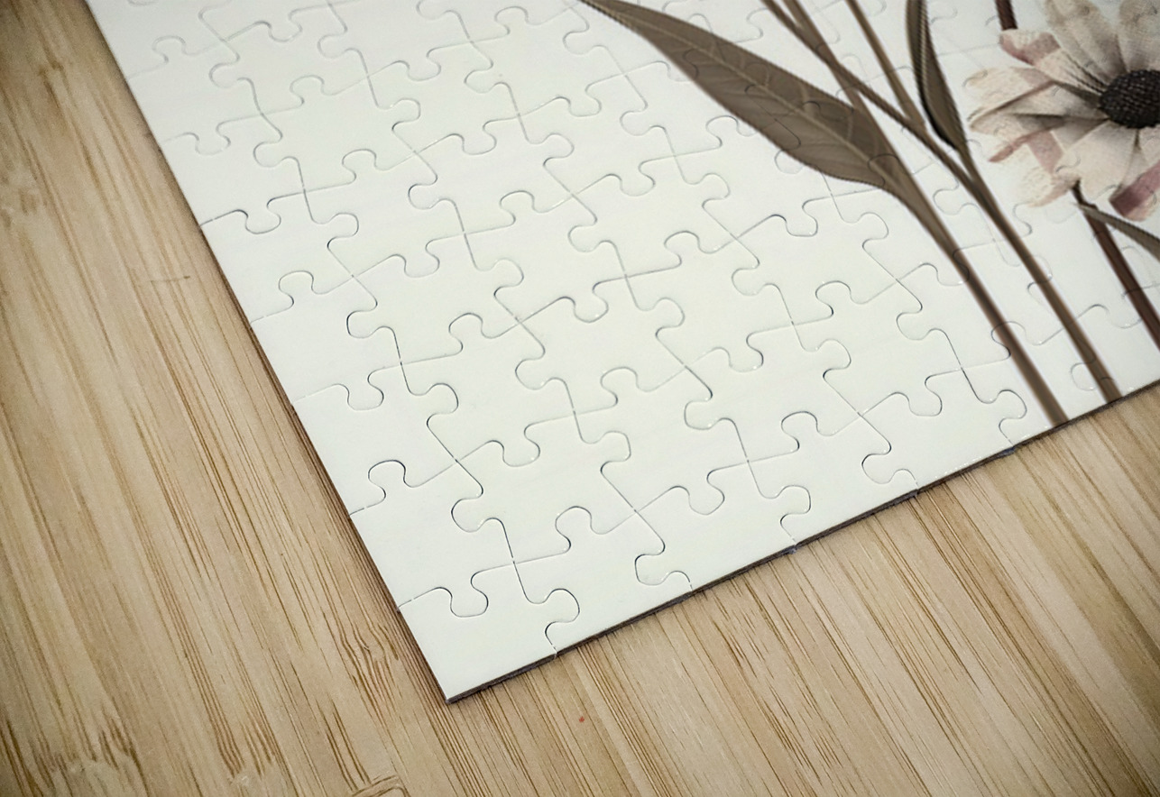 Plaid Botanica 30 - Contemporary Floral Art Prints Savage Art Prints Puzzle