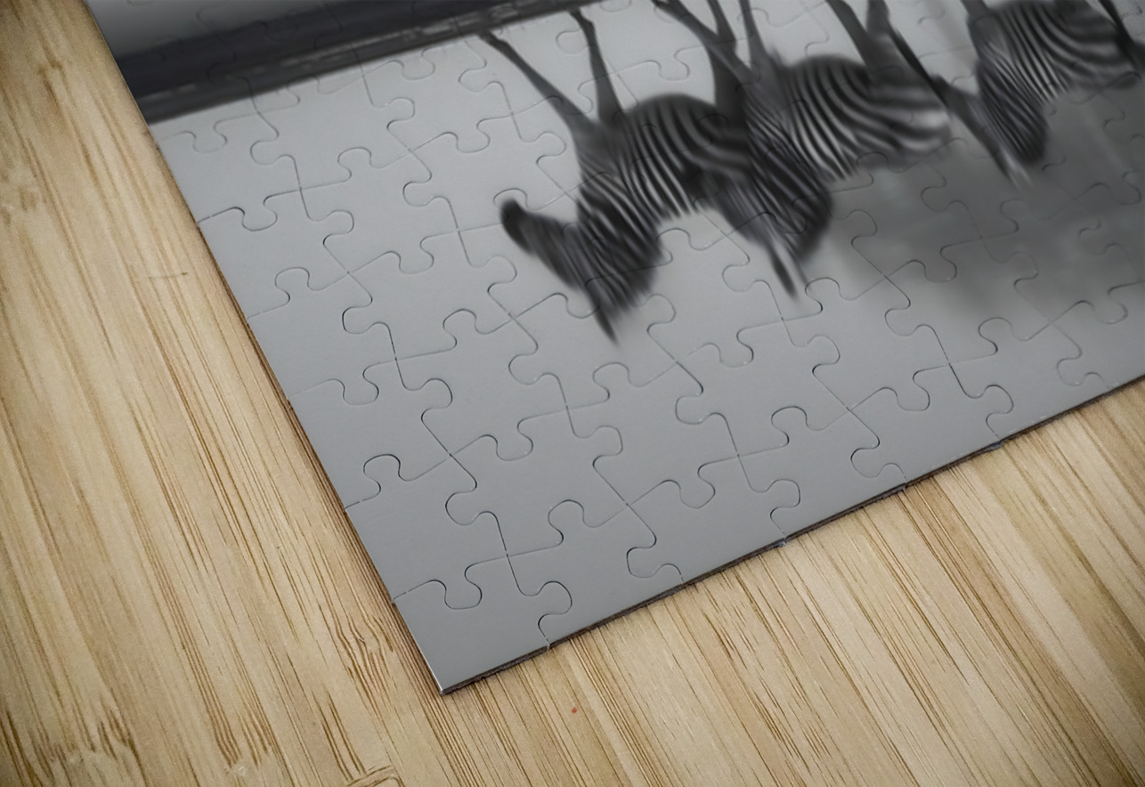 Led Beside Still Waters - Monochrome Landscape Art Prints Savage Art Prints Puzzle