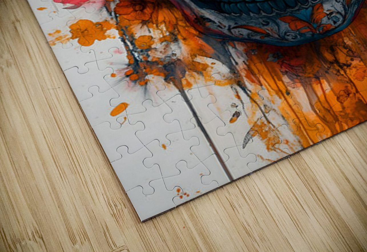 La Sonrisa Eterna – The Eternal Smile Sugar Skull Art Print Savage Art Prints Puzzle