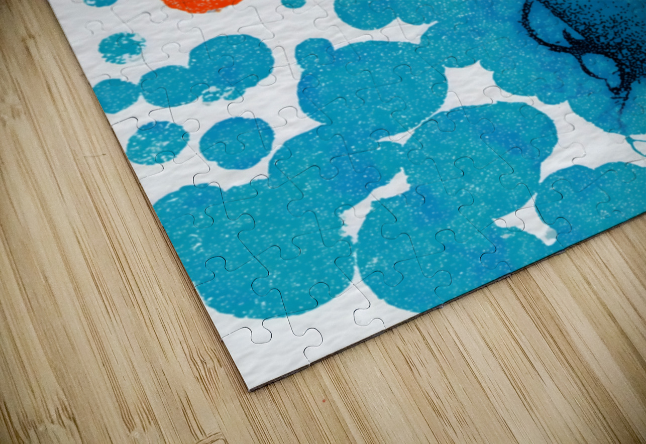 The Breath of Dreams – Vintage Abstract Portrait Art Print Savage Art Prints Puzzle