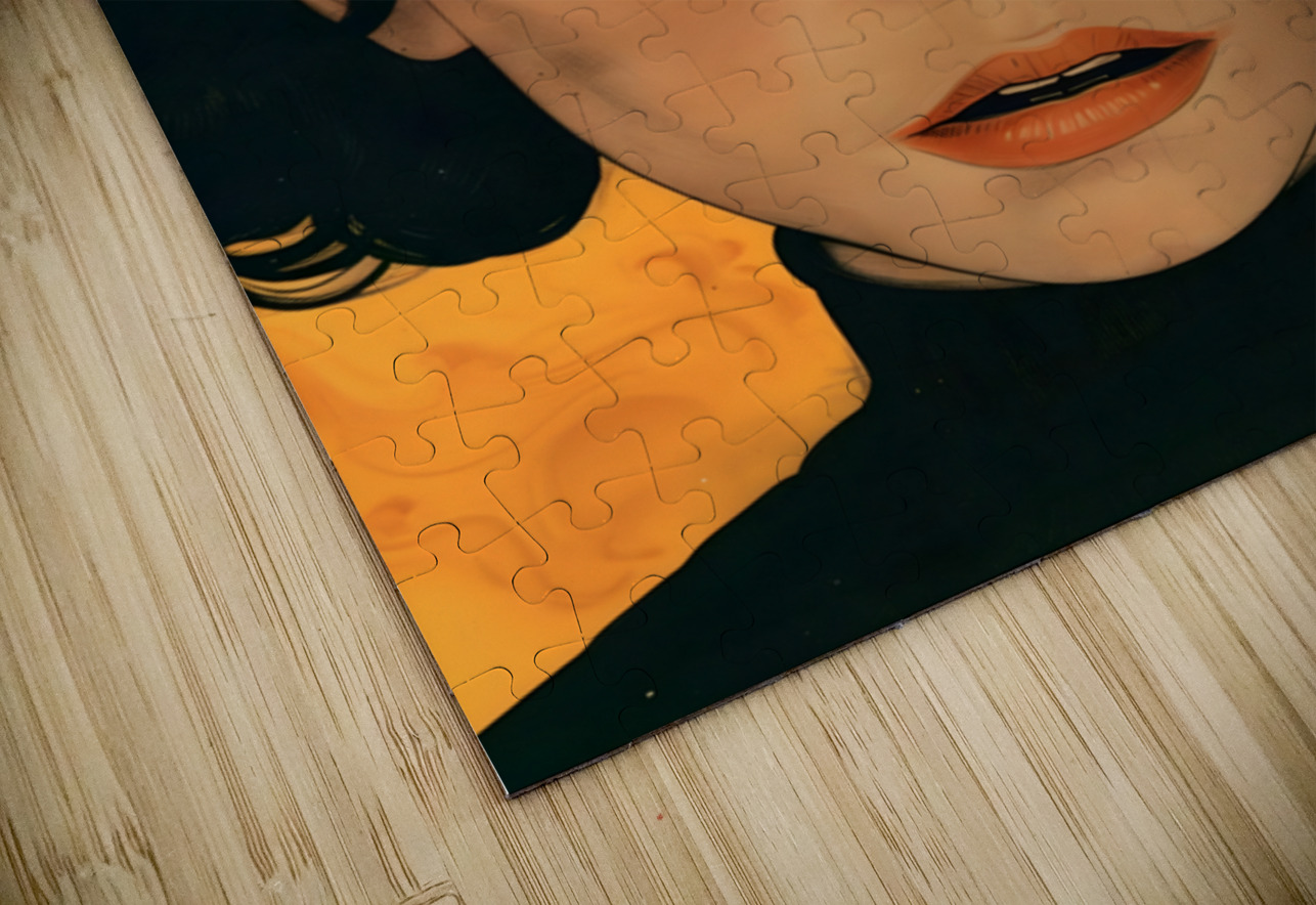 Eyes of Fire – Vintage Pop Portrait Art Print Savage Art Prints Puzzle