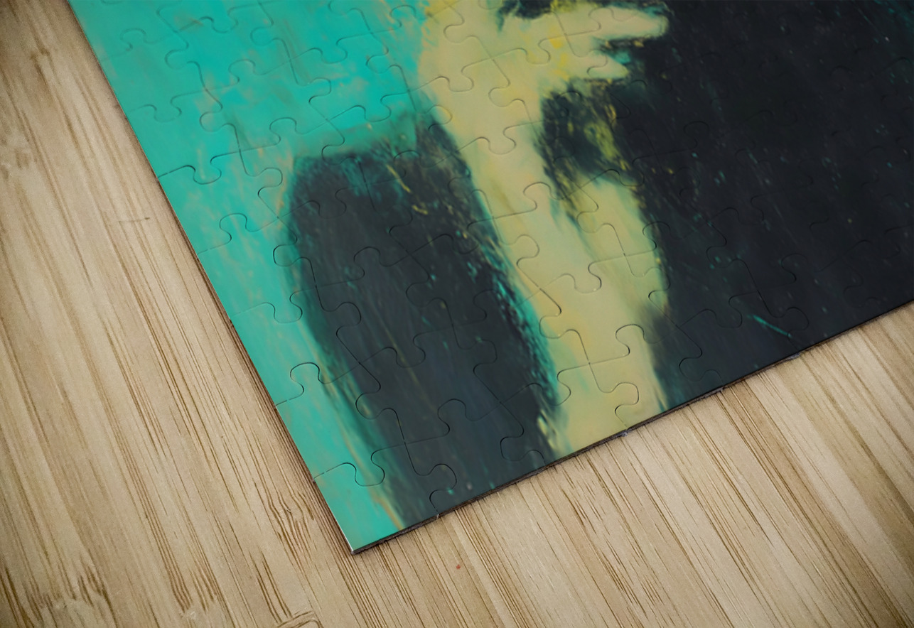 The Hidden Gaze – Vintage Fashion Art Print Savage Art Prints Puzzle