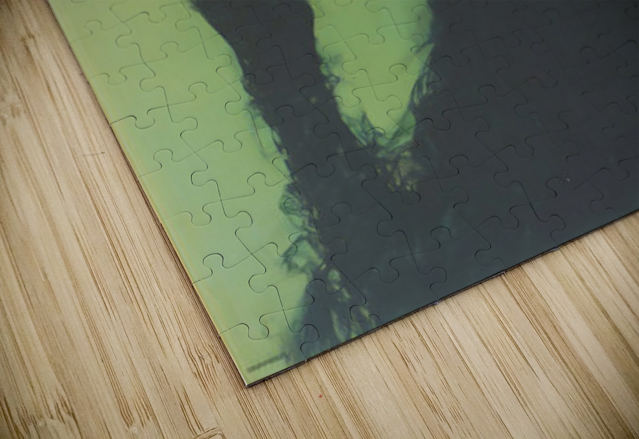 Smoke and Shadows – Vintage Noir Portrait Art Print Savage Art Prints Puzzle