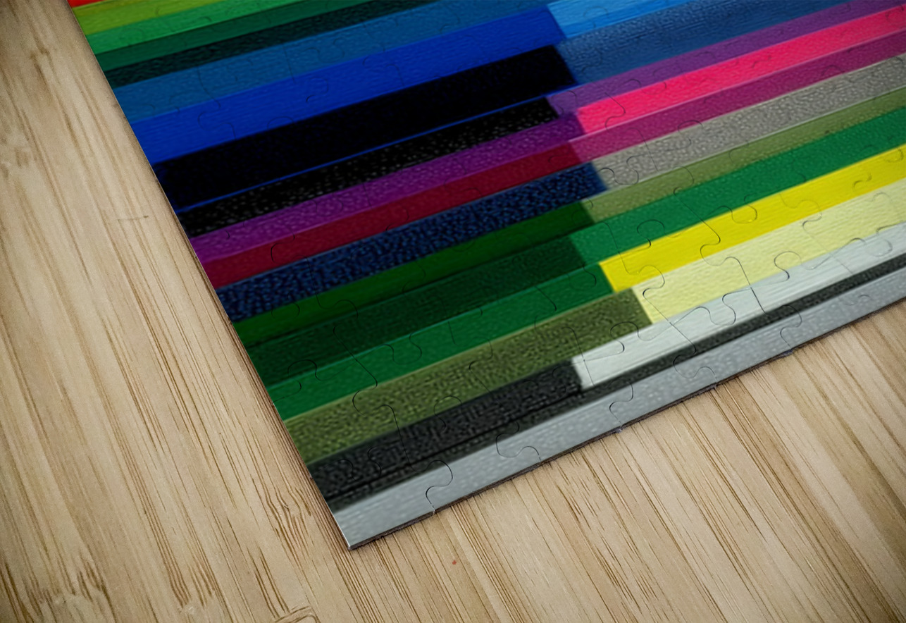 Spectrum Horizon – Steps to the Sun Abstract Art Print Savage Art Prints Puzzle