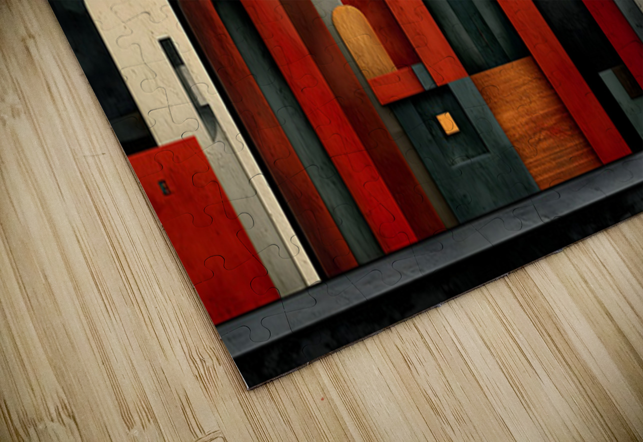 Modern Blocks – Architectural Abstraction Art Print Savage Art Prints Puzzle