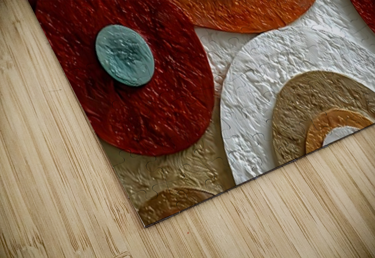 Terra Rings – Modern Geometric Art Print Savage Art Prints Puzzle