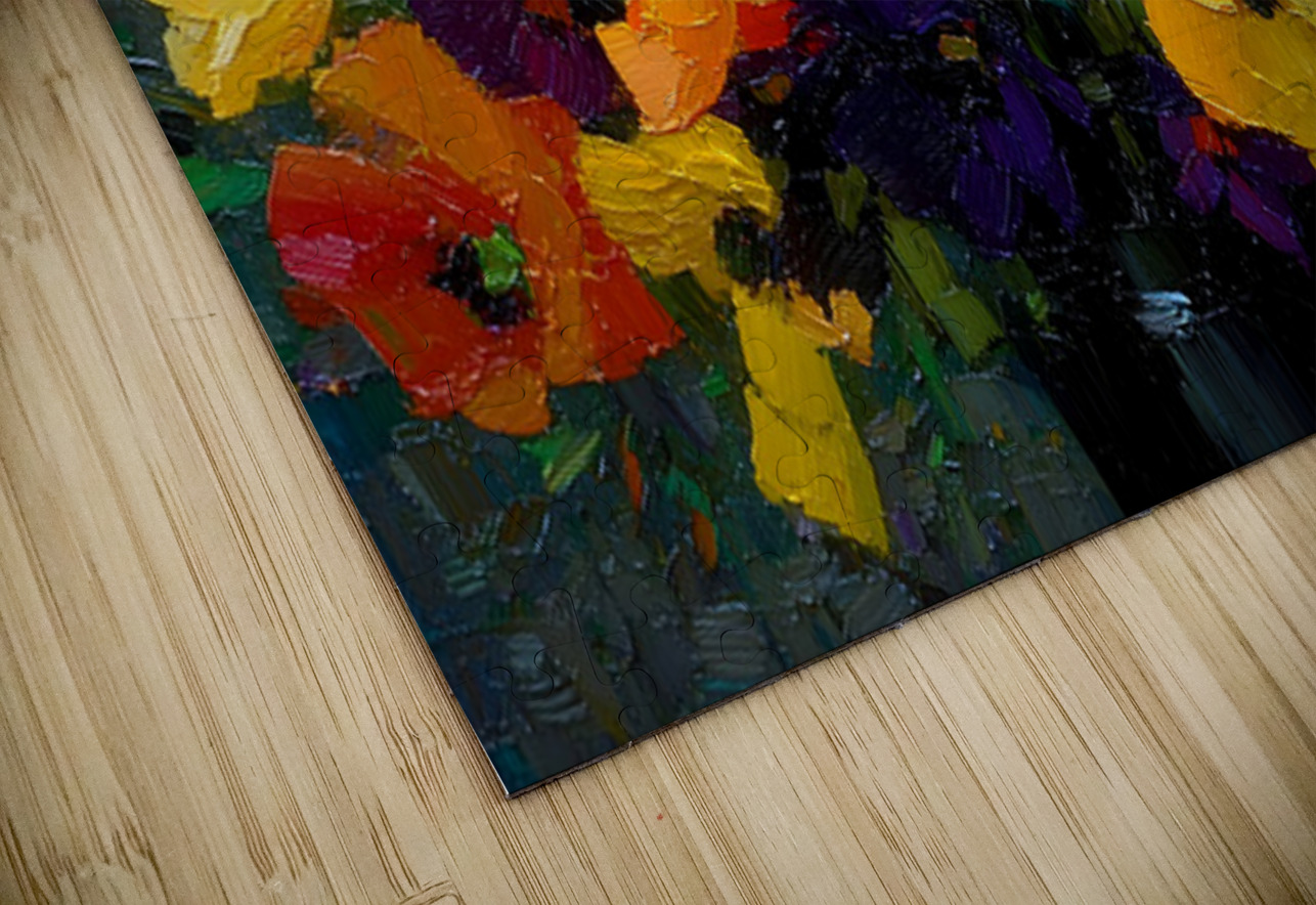 Bloom Rush – Floral Abstract Art Print Savage Art Prints Puzzle