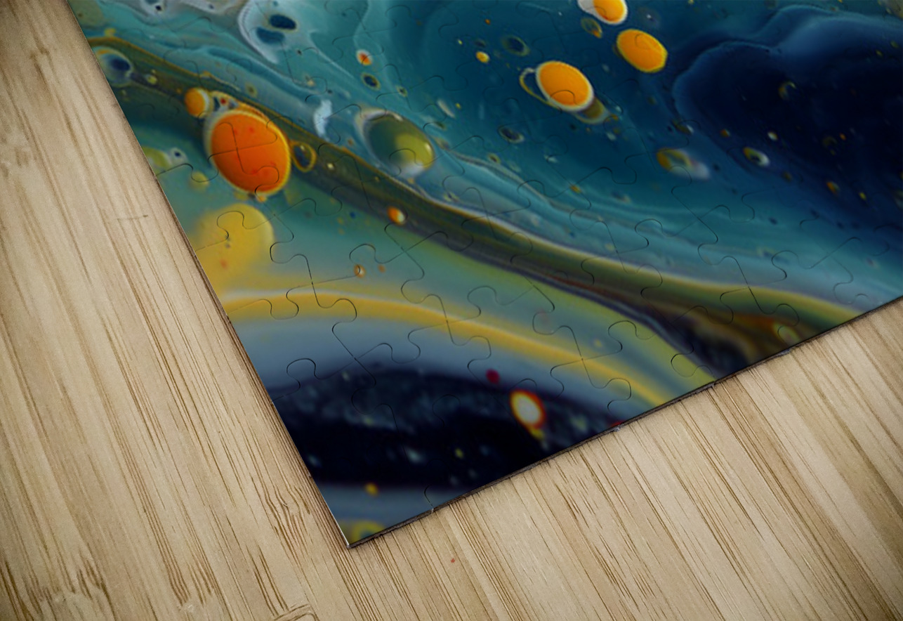 Nebula Runoff – Fluid Abstract Art Print Savage Art Prints Puzzle