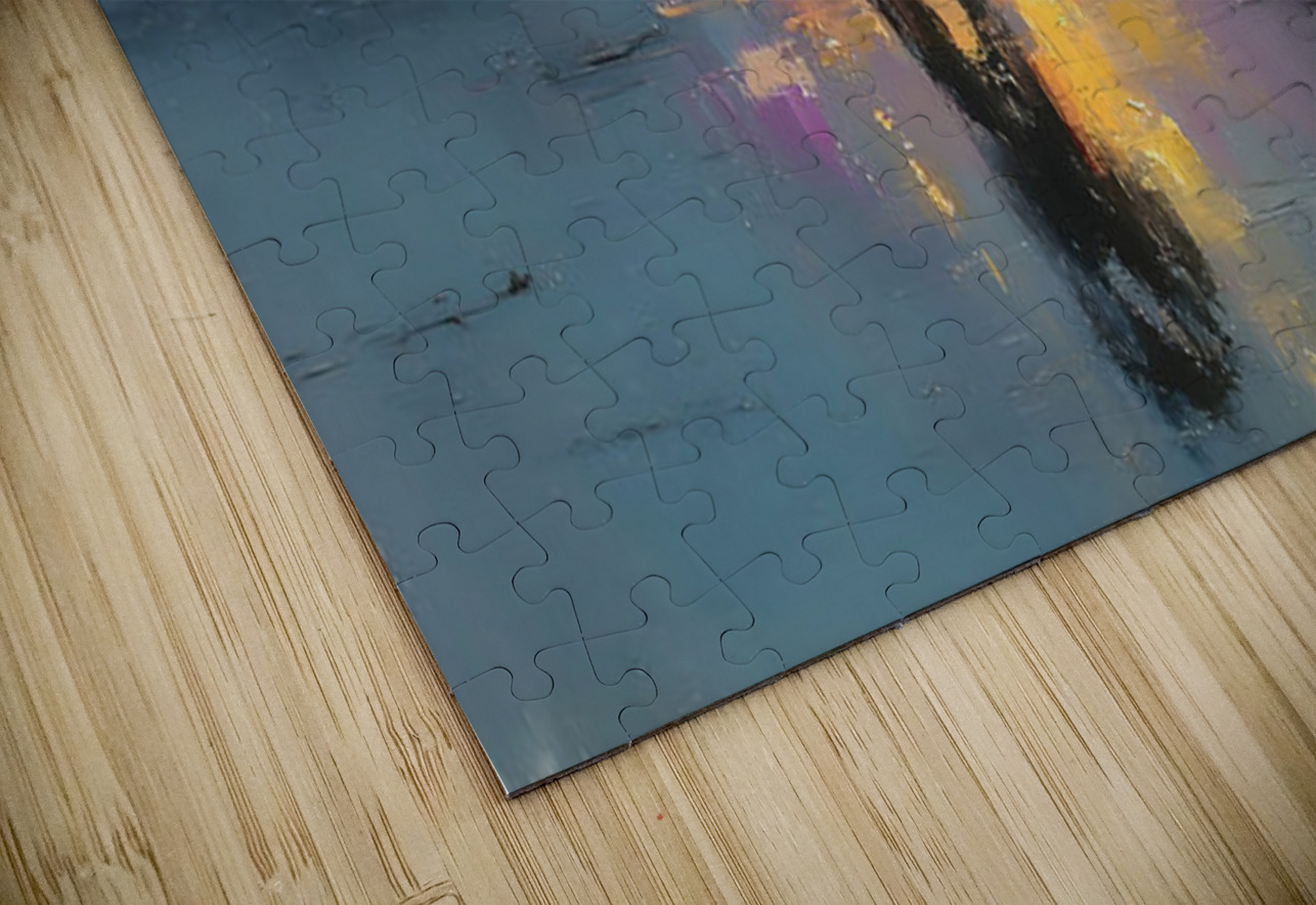 Sunset Kiss – Romantic Seascape Art Print Savage Art Prints Puzzle