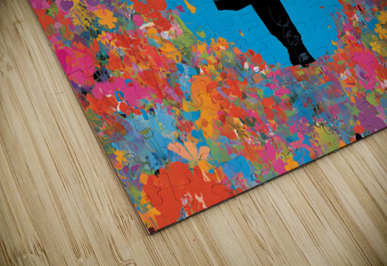 The Bloom Walk – Pop Art Silhouette Art Print Savage Art Prints Puzzle