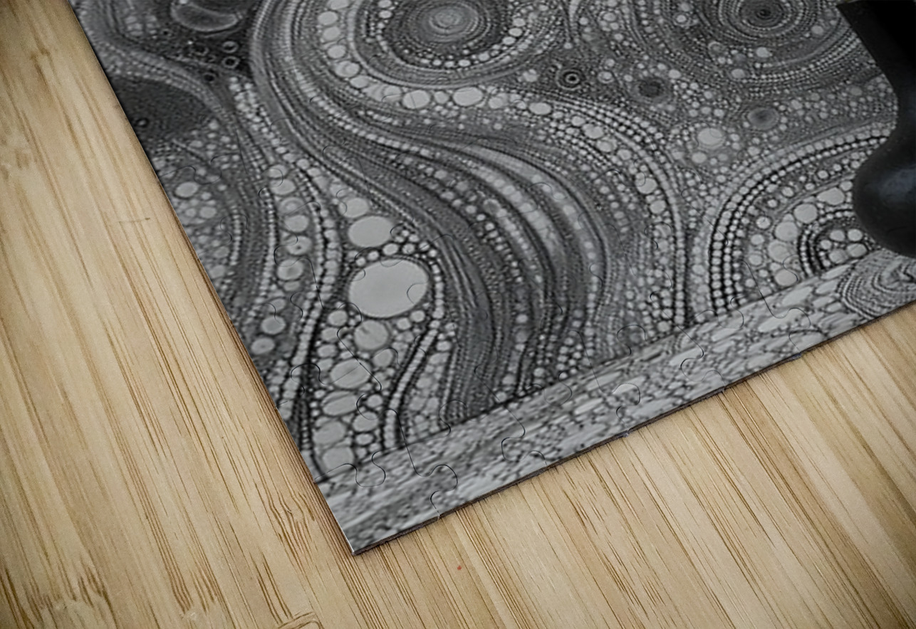 Gerbera – Daisy Flowers in Cosmic Pattern Print Savage Art Prints Puzzle