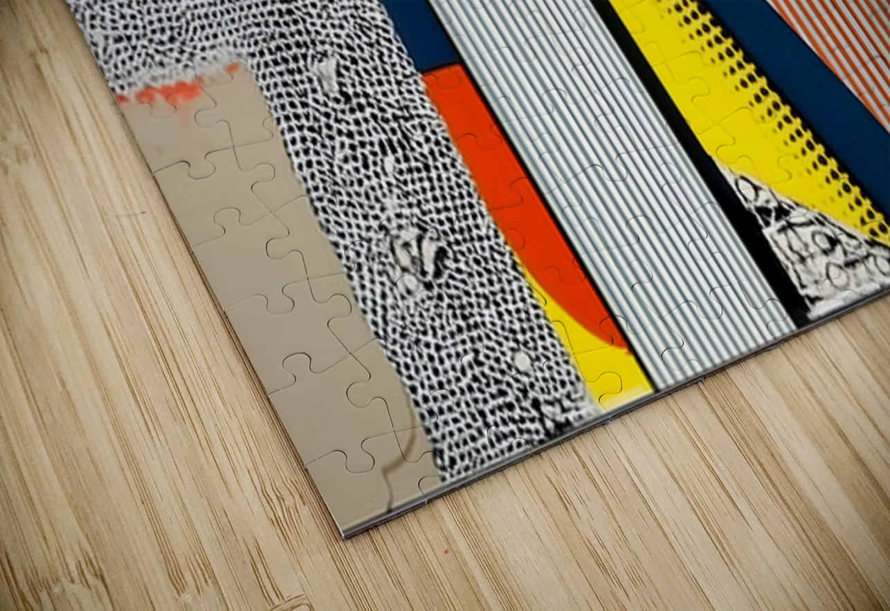 Golden Gaze – Abstract Portrait Eye Print Savage Art Prints Puzzle