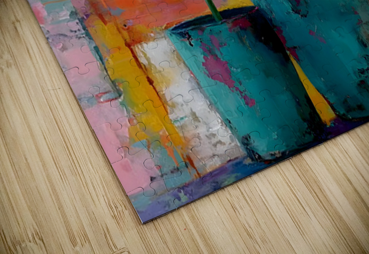 Patio Pots – Cheerful Gerbera Duo Print Savage Art Prints Puzzle