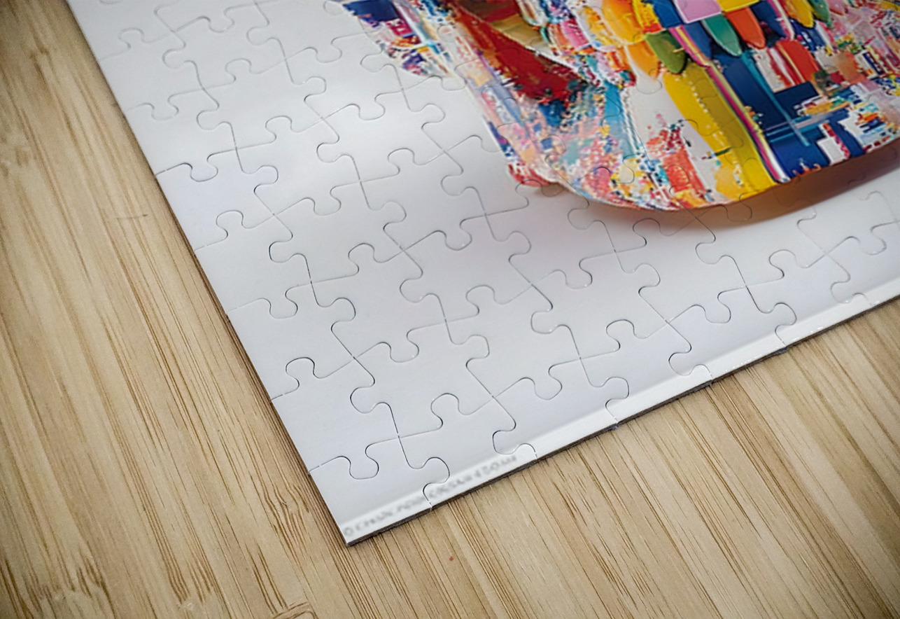 The Architect – Color Grid Skull Print Savage Art Prints Puzzle