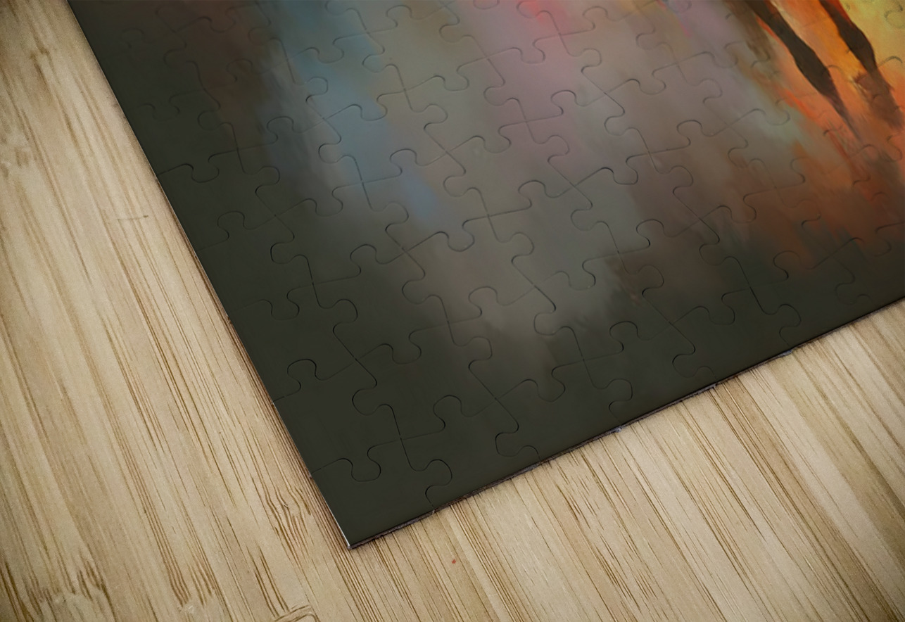 Through the Smoke – Western Cowboy Print Savage Art Prints Puzzle