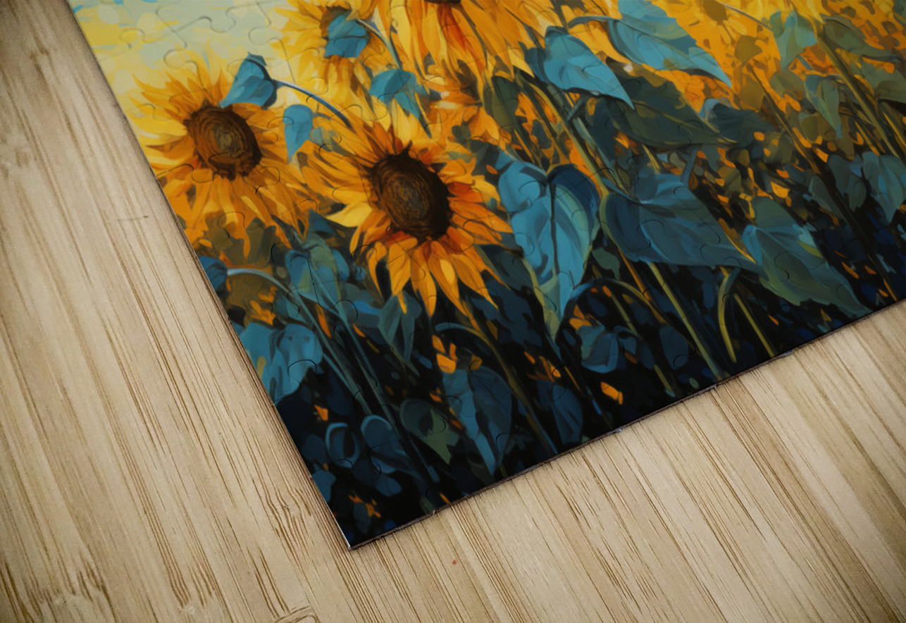 Resonance – Sunflower Field Art Print Savage Art Prints Puzzle