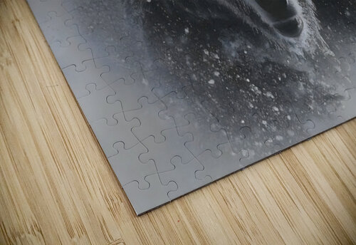 Thunder in White – Bear in the Snow Print Savage Art Prints puzzle