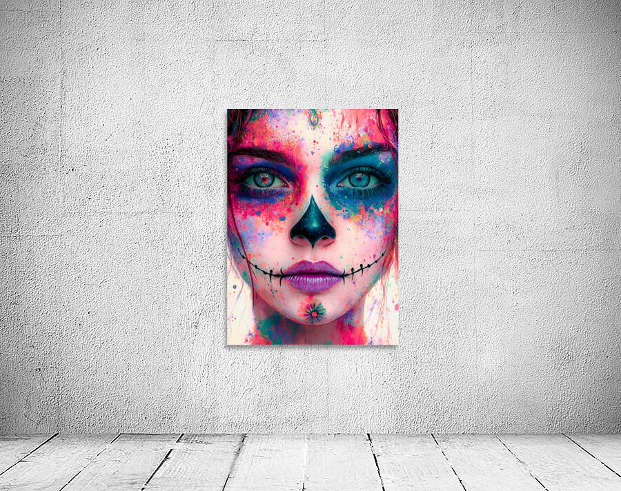 Chica Fiestera De Los Muertos - Party Girl Of The Dead - Dia de los Muertos Art Prints Wall Preview