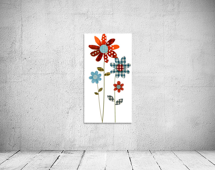 Plaid Botanica 20 - Graphic Floral Art Prints Wall Preview