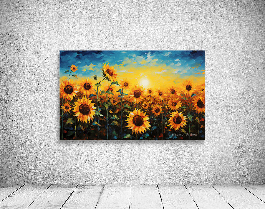 Le Soleil Se Souvient - The Sun Remembers - Warm Floral Art Prints Wall Preview