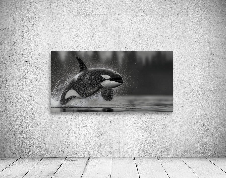 Ambush - Orca Wildlife Art Prints Wall Preview