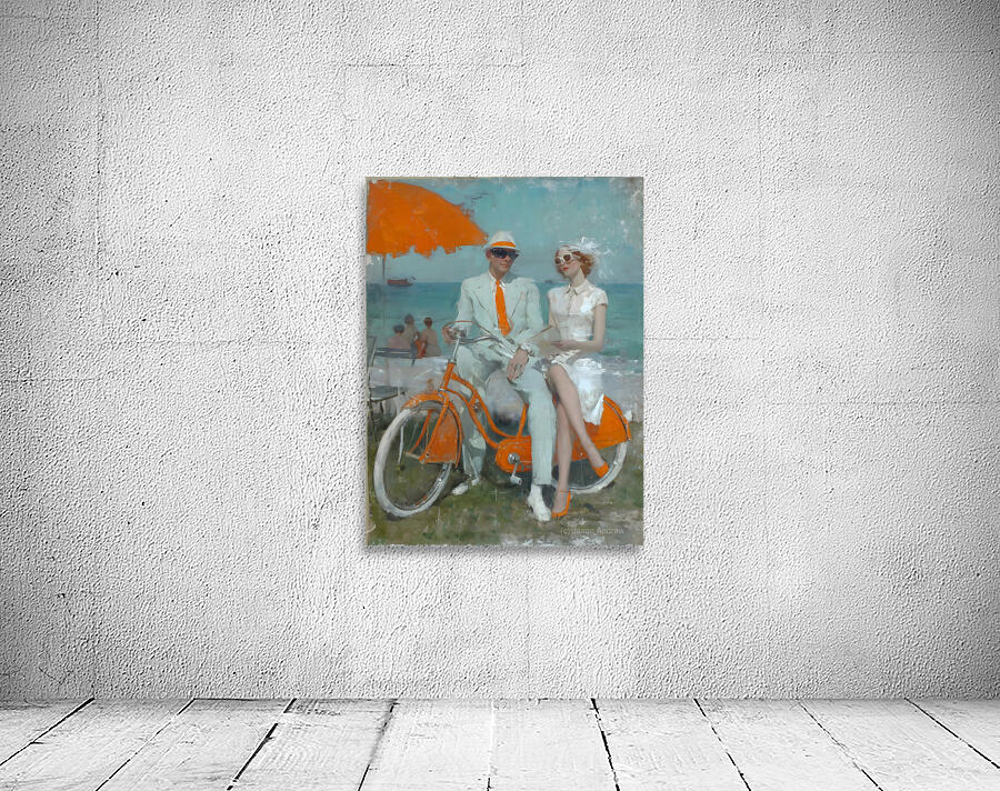 Elegance Under the Sun – Vintage Fashion Poster Art Print Wall Preview