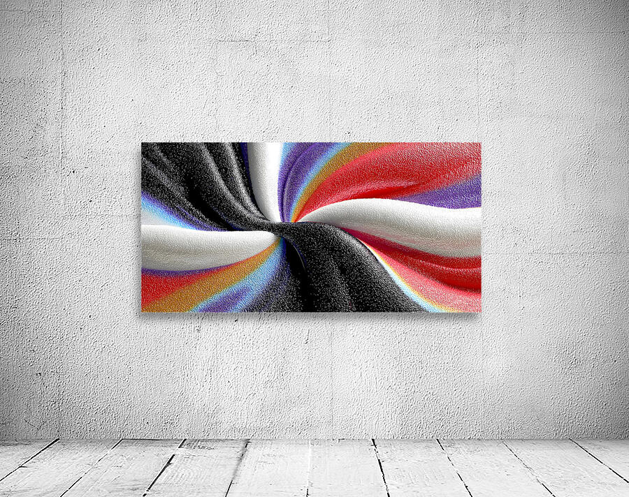 Chromatic Vortex – Swirl Abstract Print Wall Preview