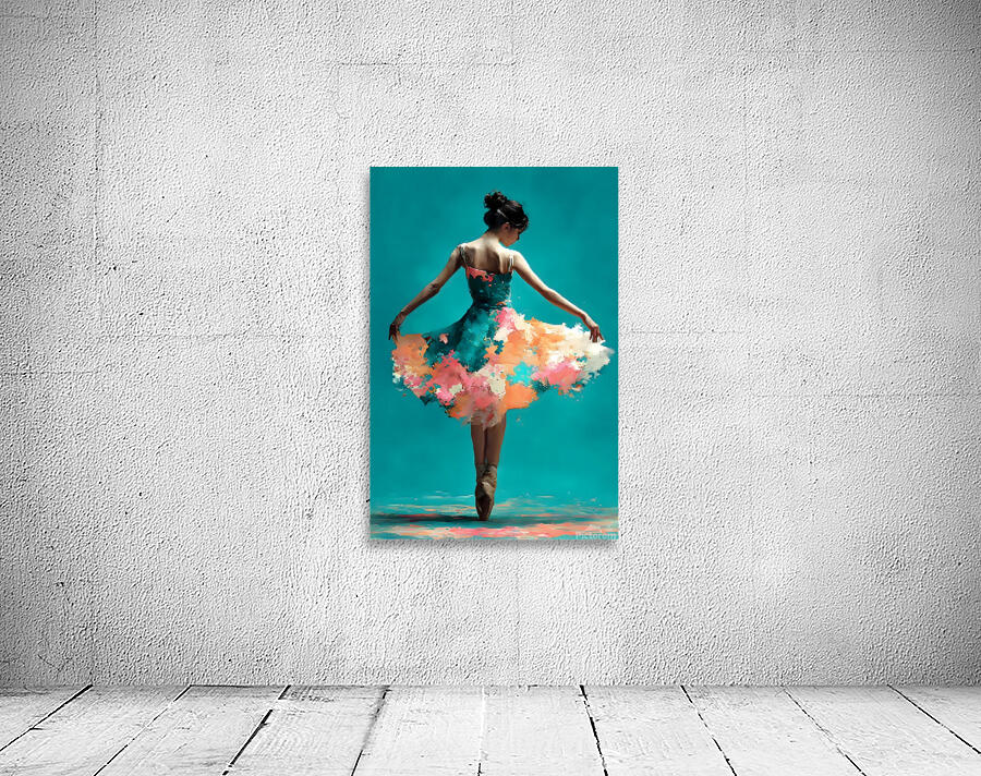 Blooming Pirouette – Ballerina Print Wall Preview