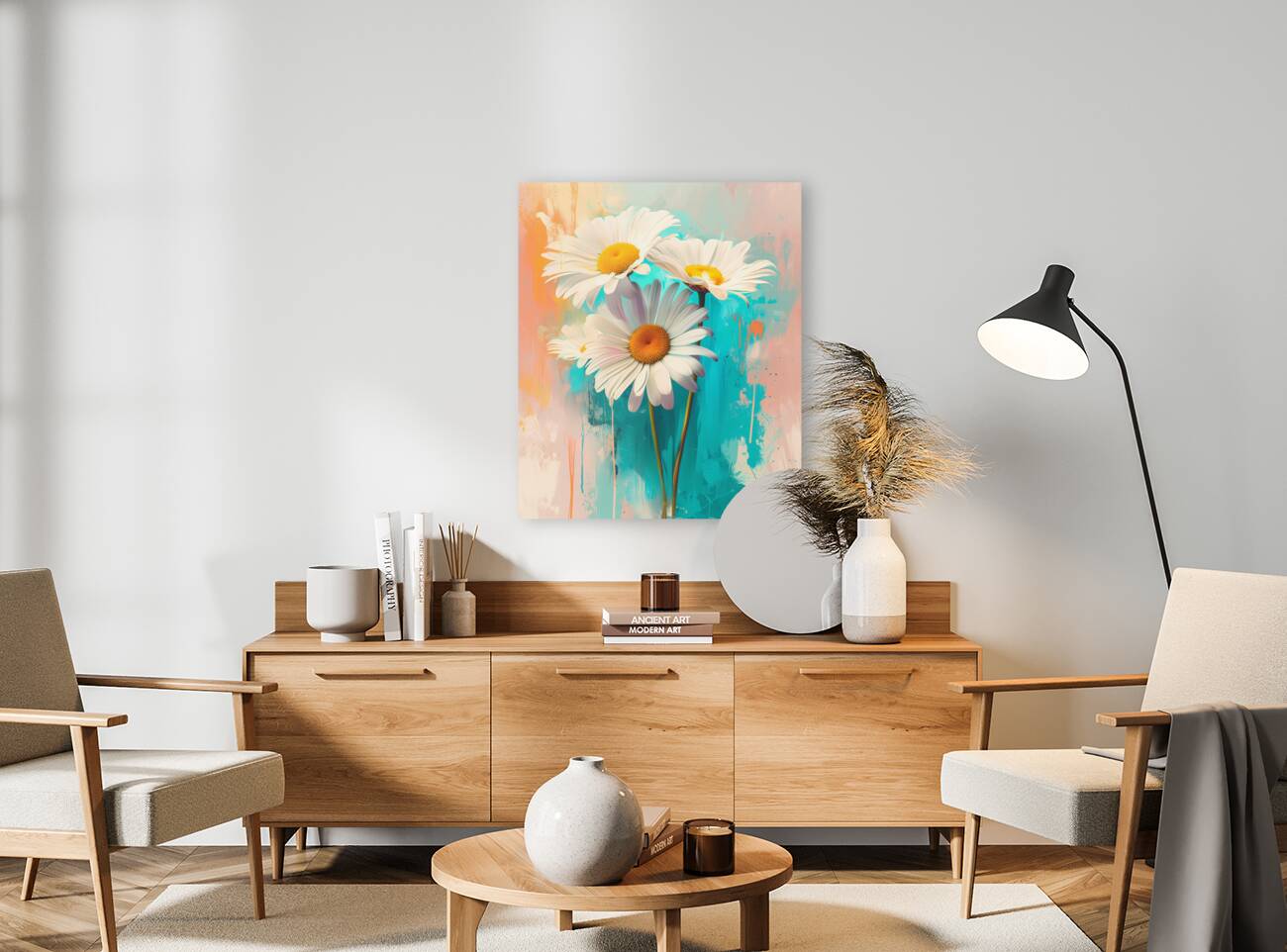 Gerber Daisies - Bright Daisy Bouquet Art Prints Reproduction