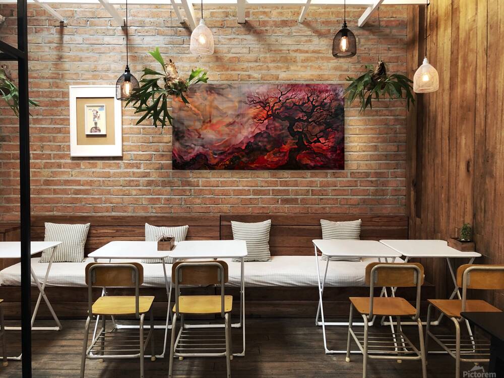 Hi No Kehai 火の気配 - Presence Of Fire - Japanese Abstract Art Prints Reproduction