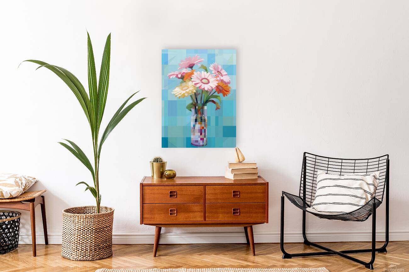 Verre De Lumiere - Glass Of Light - Glass Vase Floral Art Prints Reproduction