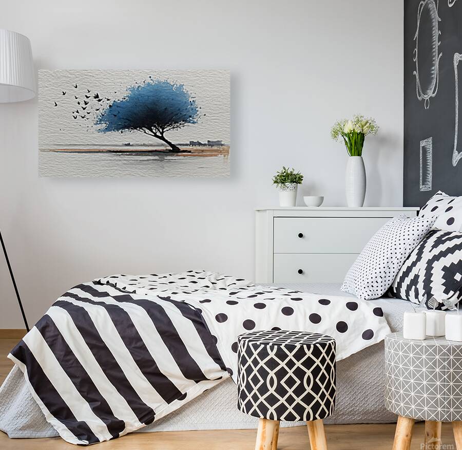 Windswept Silence – Minimal Landscape Art Print Reproduction