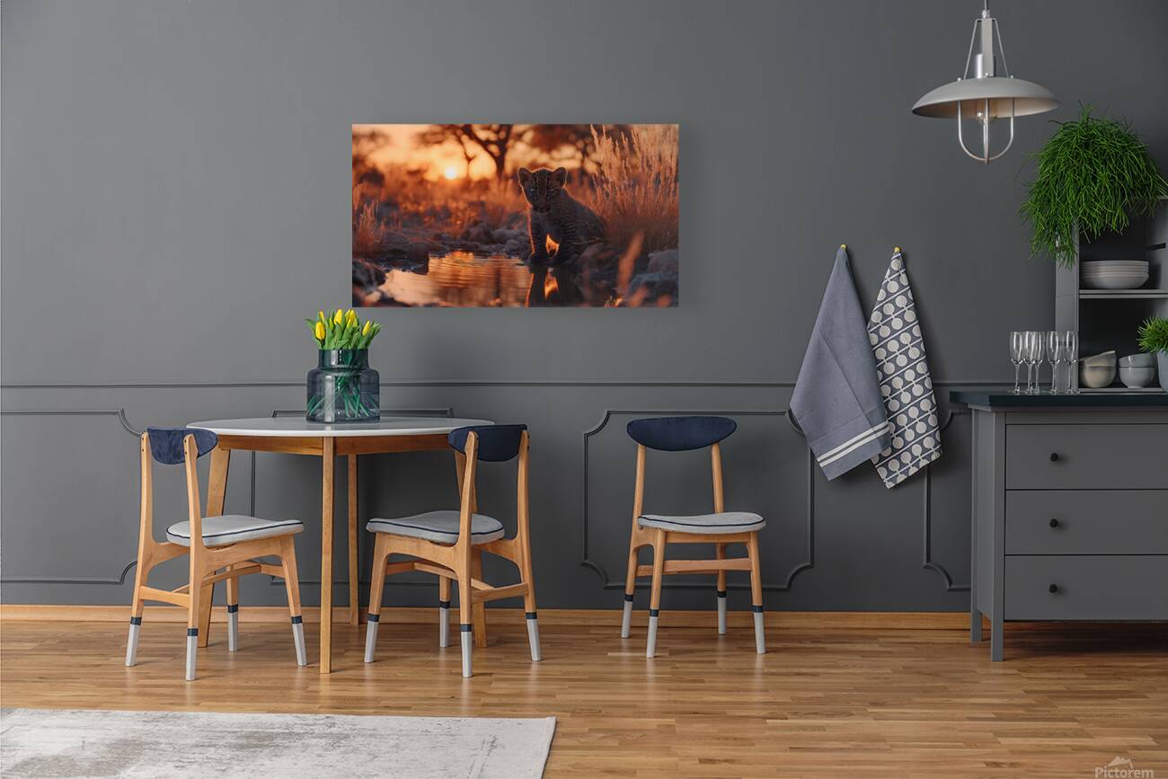 The Gaze – Wildlife Portrait Art Print Reproduction