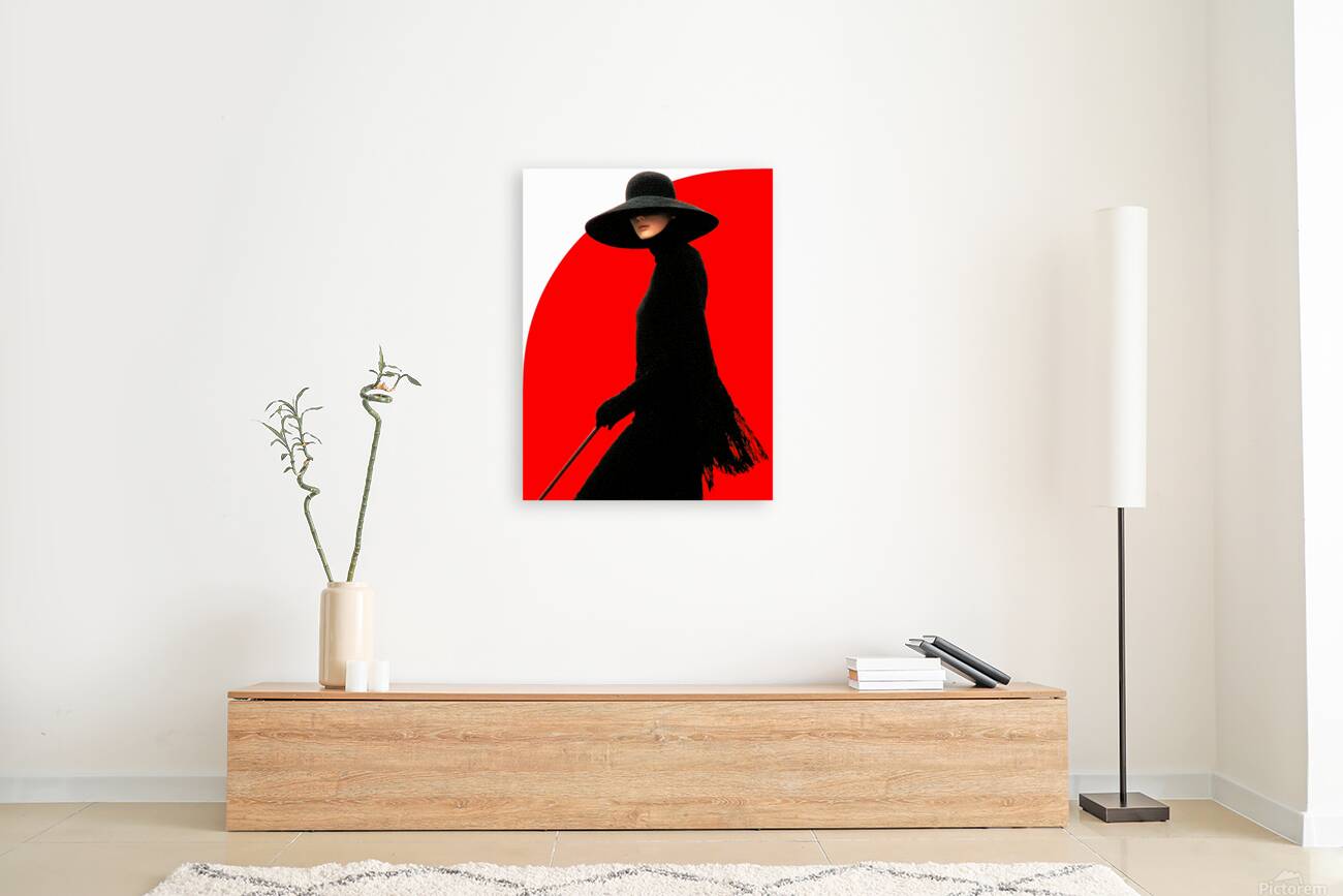 Lady of Mystery – Vintage Noir Fashion Art Print Reproduction