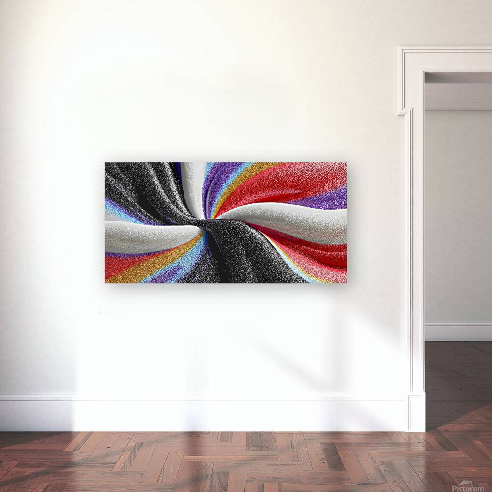 Chromatic Vortex – Swirl Abstract Print Reproduction