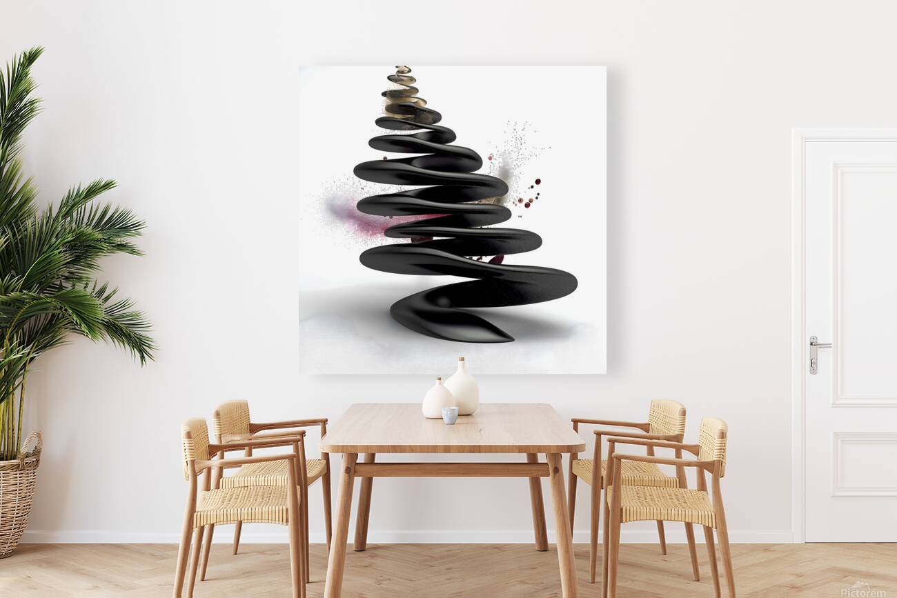 Zen Stack – Minimal Balance Stones Abstract Print Reproduction