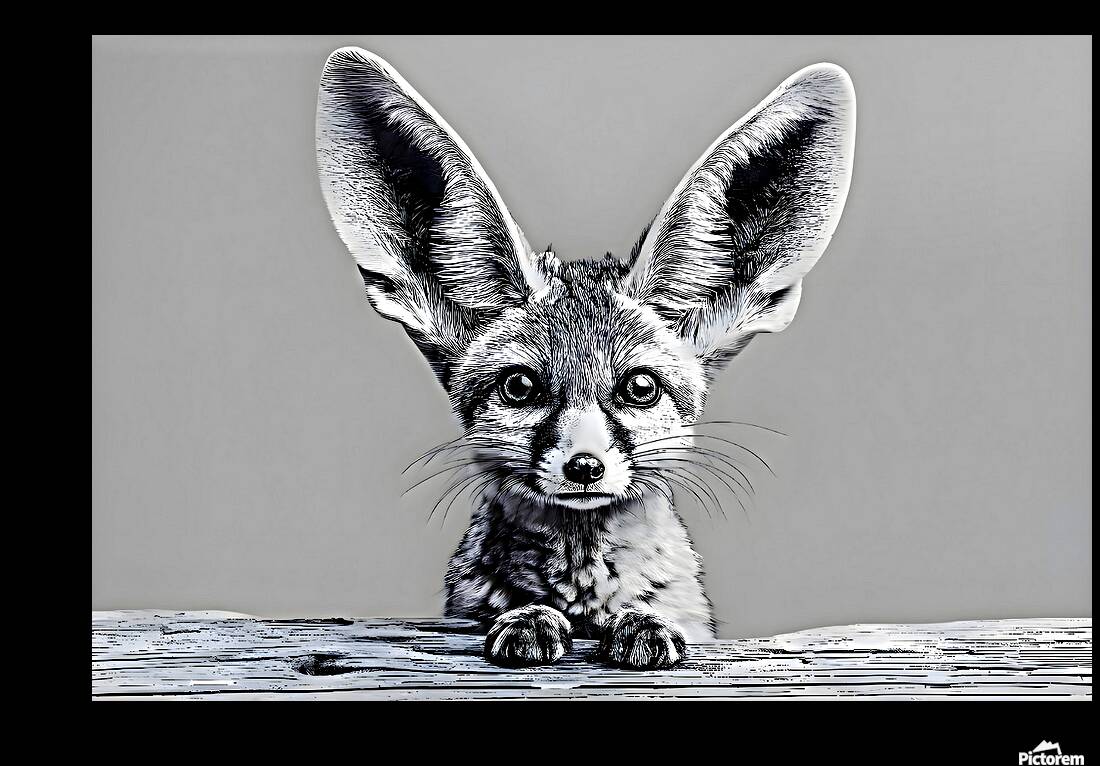 Loud and Clear – Fennec Fox Portrait Print Reproduction